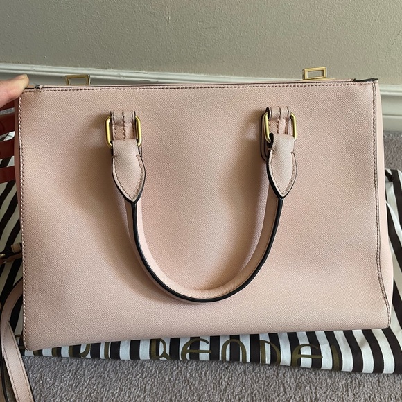 Henri Bendel pink west 57th small turnlock satchel - Picture 12 of 13